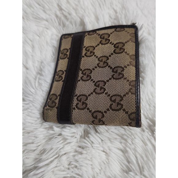 Men's Bi-Fold Gucci Monogram Logo Wallet ~ Authentic - Picture 5 of 10